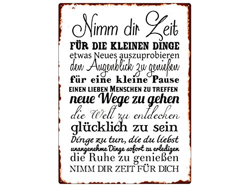 Nimm dir Zeit (Blechschild)