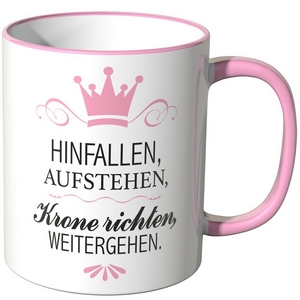 HINFALLEN, AUFSTEHEN, Krone richten, WEITERGEHEN.