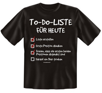 To-Do-Liste für heute