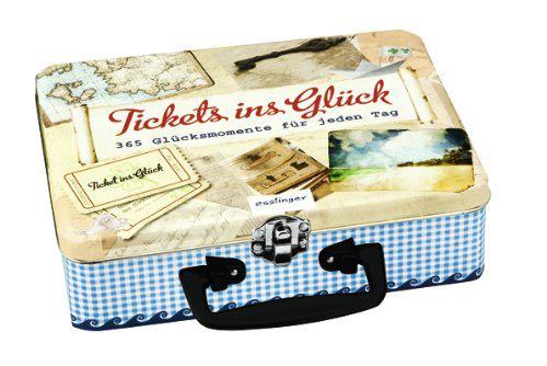 Koffer ins Glück 365 Lose / Tickets Sprüche, Zitate, Aphorismen für jeden Tag spruechetante.de