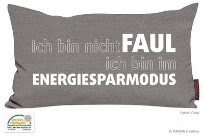 Ich bin nicht faul. ich bin im Energiesparmodus!