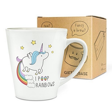 Einhorn Tasse - I poop rainbows