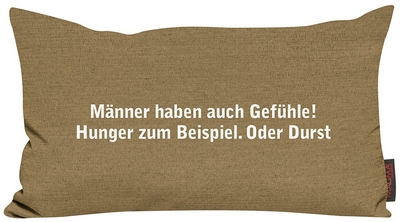 Männer haben auch Gefühle! Hunger zum Beispiel. Oder Durst