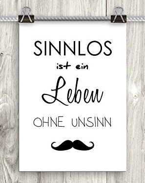 Sinnlos ist ein Leben ohne Unsinn