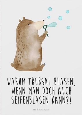 Warum Trübsal blasen, wenn man doch auch Seifenblasen kann?!