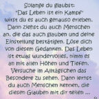 Das Leben ist ein Kampf