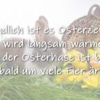 Ostergedicht Spruchbild Karte
