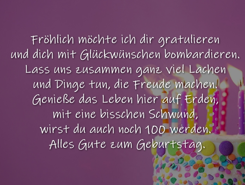 Gratulation zum Geburtstag