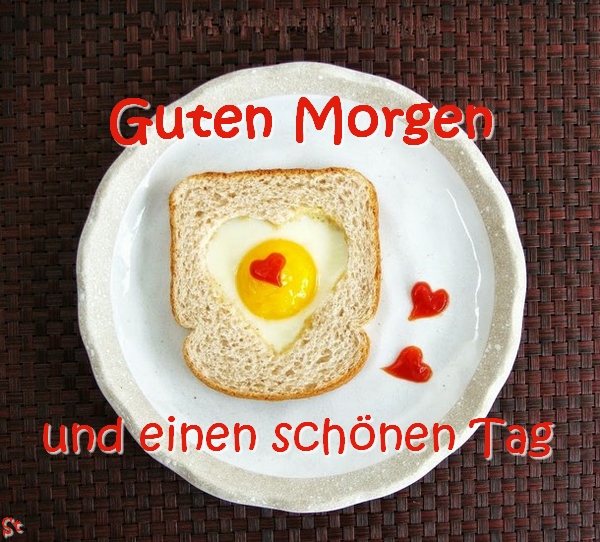 Liebe Morgengrüße mit Herz