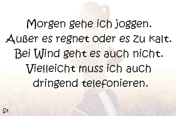 Lustiger Sportspruch